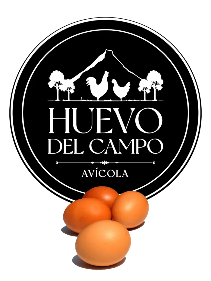 Logo de Huevo del Campo con huevos de campo